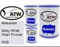 Preview: Mitsubishi, Misty White Pearl Tricoat, W29: 500ml Lackdose + 500ml Klarlack + 250ml Härter - Set, von ATW Autoteile West.